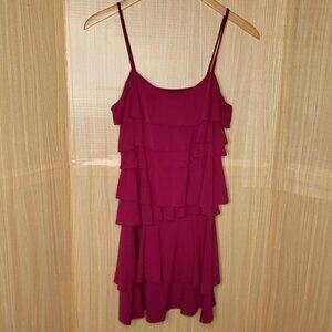 New York & Company Purple Layered dress Large